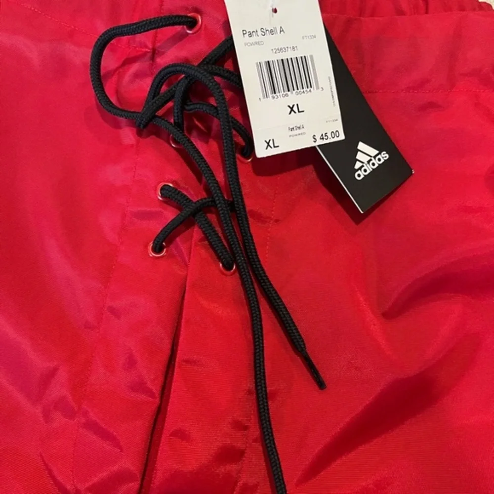 Adidas Men Red Lace Up Front Athletic‎ Hockey Shorts Sz XL